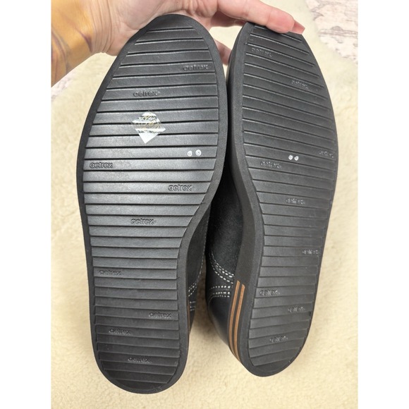 Aetrex Jaden Cap Toe Lace Up Oxford Men's Black Comfort Dress Shoes Size 12 - Picture 6 of 8